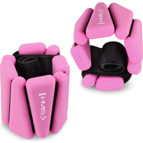 SNK01 PINK SILICONE EXERCISE WEIGHTS FOR ANKLE AND WRIST HMS