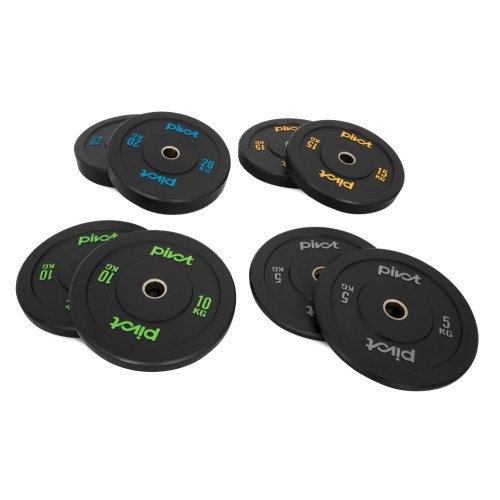 Pivot Fitness Pro Training Bumper Plates Combi Set 100 кг