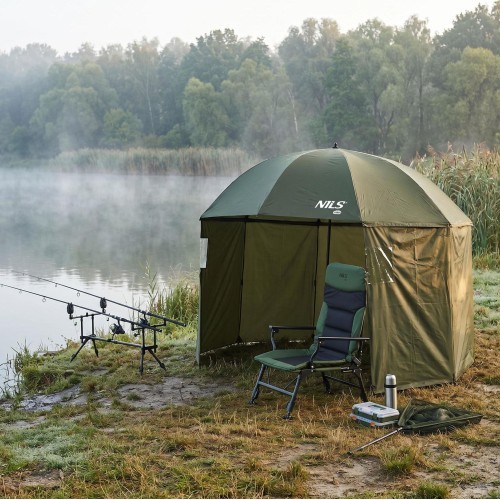Рыболовный зонт с боковой стенкой NILS CAMP NC4702