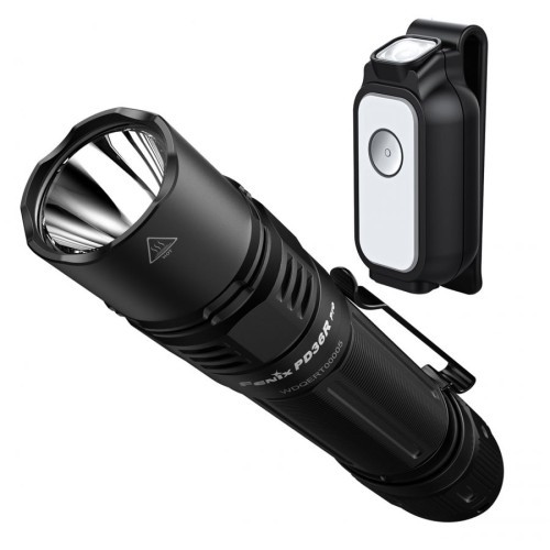 Fenix PD36R Pro ir E-LITE LED žibintuvėlių rinkinys