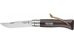 Peilis Opinel Colorama 08 Inox Grab, rudas, su dirželiu
