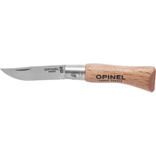 Нож Opinel 02 inox из бука