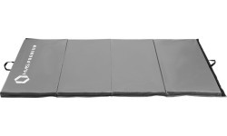 Sulankstomas gimnastikos čiužinys HMS Premium MGS01, 2400 x 1200 mm, pilkas
