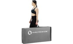 Sulankstomas gimnastikos čiužinys HMS Premium MGS01, 2400 x 1200 mm, pilkas