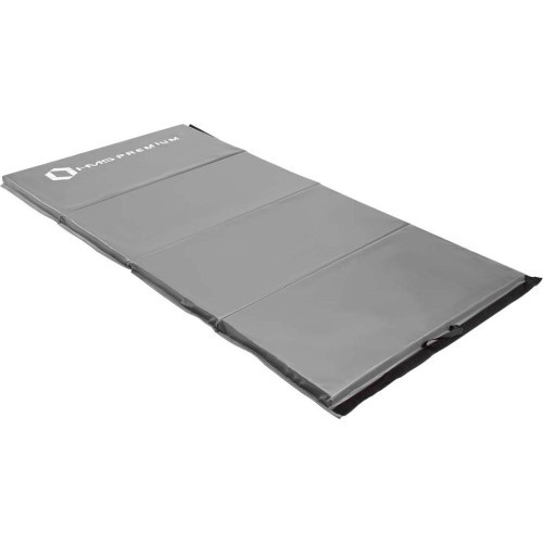Sulankstomas gimnastikos čiužinys HMS Premium MGS01, 2400 x 1200 mm, pilkas