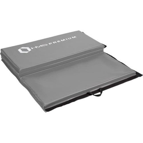 Foldable Gymnastic Mattress HMS Premium MGS01, 2400x1200mm, Gray 