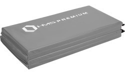 Sulankstomas gimnastikos čiužinys HMS Premium MGS01, 2400 x 1200 mm, pilkas