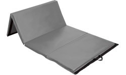 Sulankstomas gimnastikos čiužinys HMS Premium MGS01, 2400 x 1200 mm, pilkas