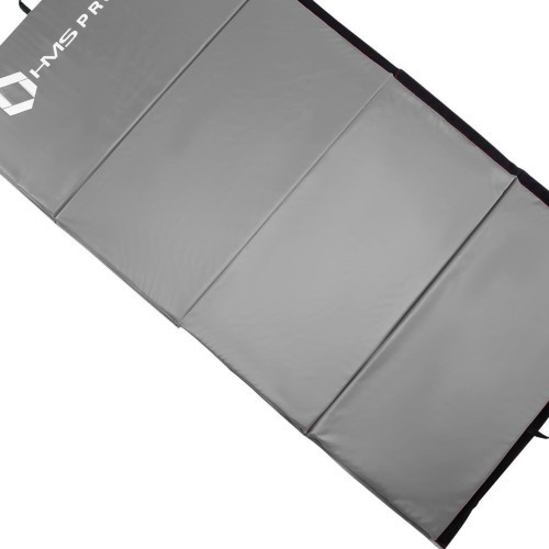 Sulankstomas gimnastikos čiužinys HMS Premium MGS01, 2400 x 1200 mm, pilkas