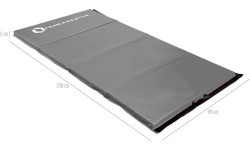 Sulankstomas gimnastikos čiužinys HMS Premium MGS01, 2400 x 1200 mm, pilkas