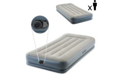 Materac dmuchany 191x99cm z pompką jednoosobowy Intex 64116ND