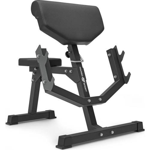 Set MS6_2.0 | Double-sided bench + gantry stands + Scott bench (prayer bar) with adjustable support - Marbo Sport