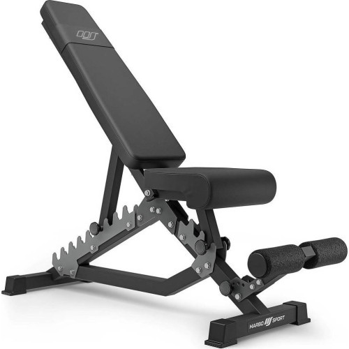 Set MS6_2.0 | Double-sided bench + gantry stands + Scott bench (prayer bar) with adjustable support - Marbo Sport
