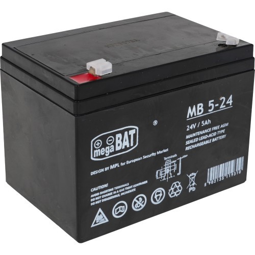 Vehicle parts battery 24V 5AH