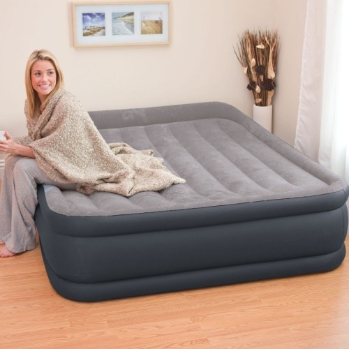 Pripučiamas čiužinys 203x152 cm su pompa Intex 64136ND