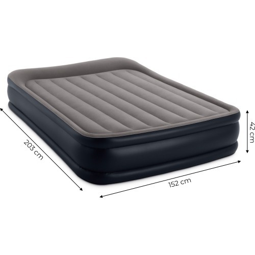Pripučiamas čiužinys 203x152 cm su pompa Intex 64136ND
