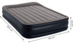 Pripučiamas čiužinys 203x152 cm su pompa Intex 64136ND