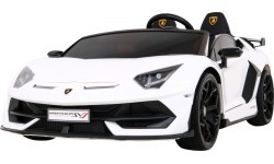 Электромобиль Lamborghini SVJ Drift, белый