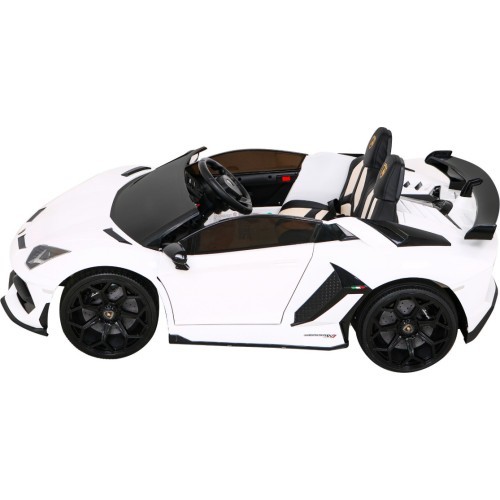 Elektromobilis Lamborghini SVJ Drift, baltas