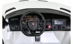 Elektromobilis Lamborghini SVJ Drift, baltas