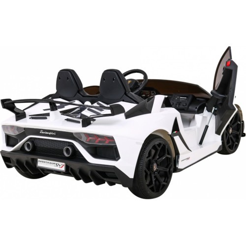 Elektromobilis Lamborghini SVJ Drift, baltas