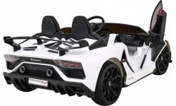 Электромобиль Lamborghini SVJ Drift, белый