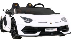 Elektromobilis Lamborghini SVJ Drift, baltas
