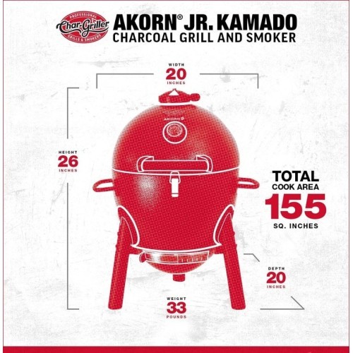 Гриль камадо Char-Griller Akorn Jr.