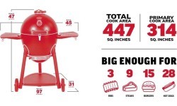 Угольный садовый гриль Kamado Char-Griller Akorn 57cm