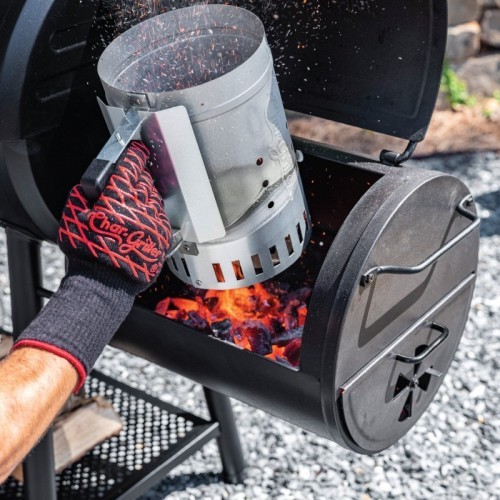 Char-Griller Smoking Champ Outdoor Grill-Smoker