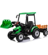 MEGA D68 Tractor Vehicle With Trailer Green