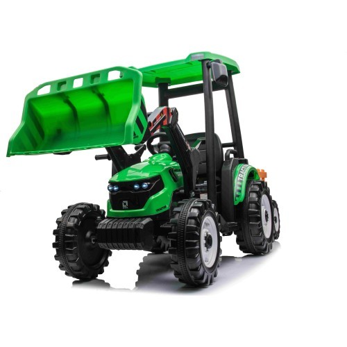 MEGA D68 Tractor Vehicle With Trailer Green