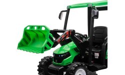 Elektromobilis traktorius MEGA D68 su priekaba, žalias