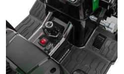 Elektromobilis traktorius MEGA D68 su priekaba, žalias