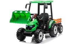 MEGA D68 Tractor Vehicle With Trailer Green