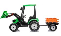 MEGA D68 Tractor Vehicle With Trailer Green
