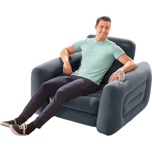 Inflatable chair mattress recliner bed 2-in-1 INTEX 66551