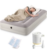 Inflatable mattress for sleeping 191x99x30 cm single person with USB pump INTEX 64177