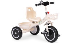 Tricycle tricycle non-slip handles bell basket beige ECOTOYS