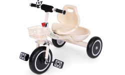 Tricycle tricycle non-slip handles bell basket beige ECOTOYS