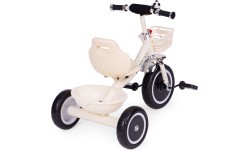 Tricycle tricycle non-slip handles bell basket beige ECOTOYS