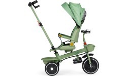 Triratukas 2in1 vežimėlis su pasukama sėdyne ir sulankstomu stogeliu žalias - ECOTOYS