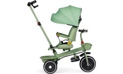 Triratukas 2in1 vežimėlis su pasukama sėdyne ir sulankstomu stogeliu žalias - ECOTOYS