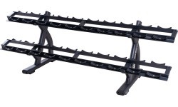 Two-Shelf Single-Handed Dumbbell Rack inSPORTline GymRack II