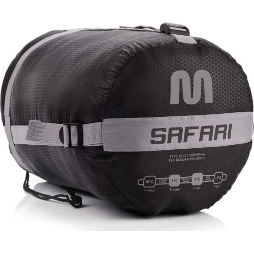 Miegmaišis Meteor Safari L - L - Juodai pilka
