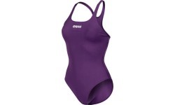 W Team Swimsuit Swim Pro Solid Plum-Wh 38 - 911