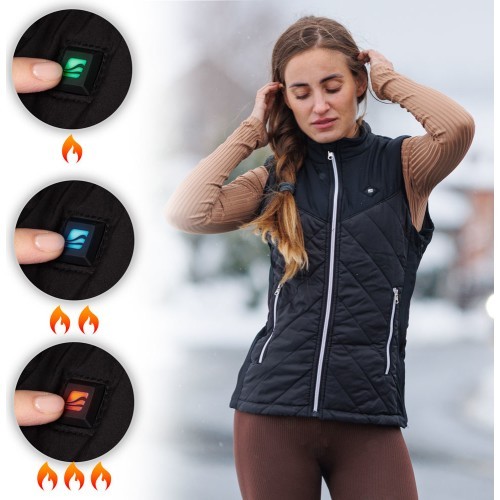 Women’s Heated Vest inSPORTline WARMher - Black