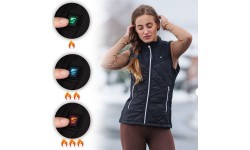 Moteriška šildoma liemenė inSPORTline WARMher - Juoda