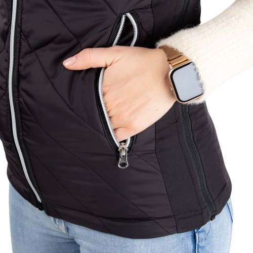 Moteriška šildoma liemenė inSPORTline WARMher - Juoda