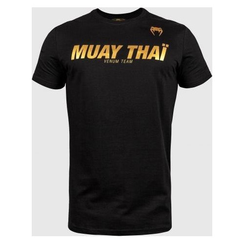 Футболка Venum Muay Thai VT - черная/золотая